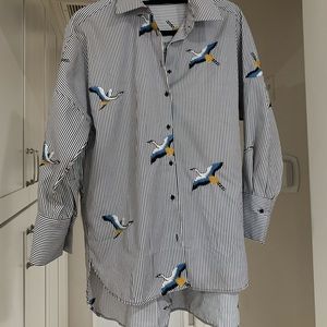 Oversized button up shirt